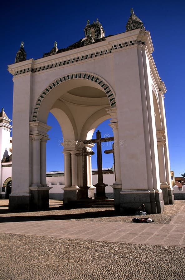 Kerk- Bolivia royalty-vrije stock foto