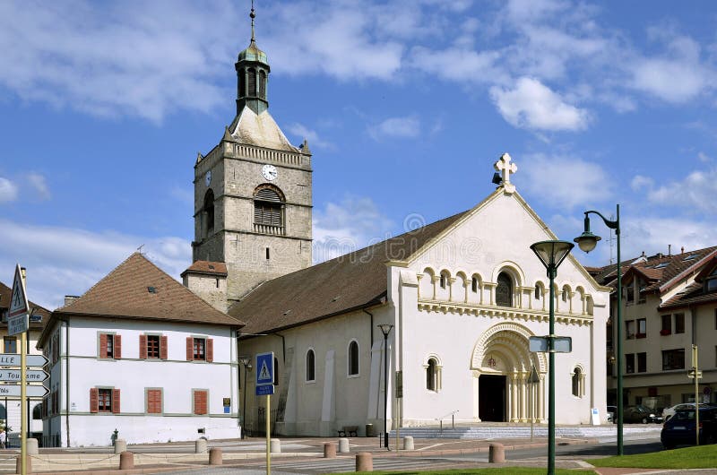 Kerk van evian-les-Bains in Frankrijk