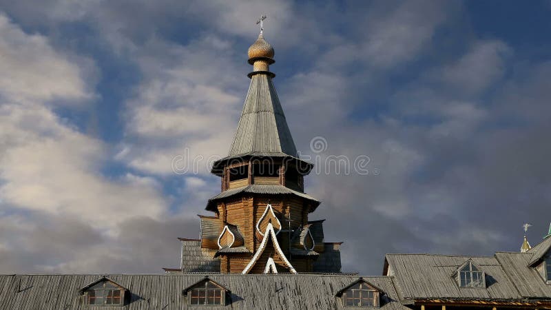 Kerk van Sinterklaas in Izmailovsky het Kremlin het Kremlin in Izmailovo, Moskou, Rusland