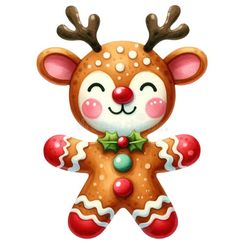 Kerkbroodrenker. kerstkoekje. winter kerstmis vector illustratie