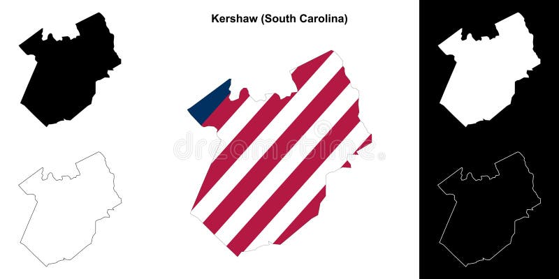 Kershaw outline map