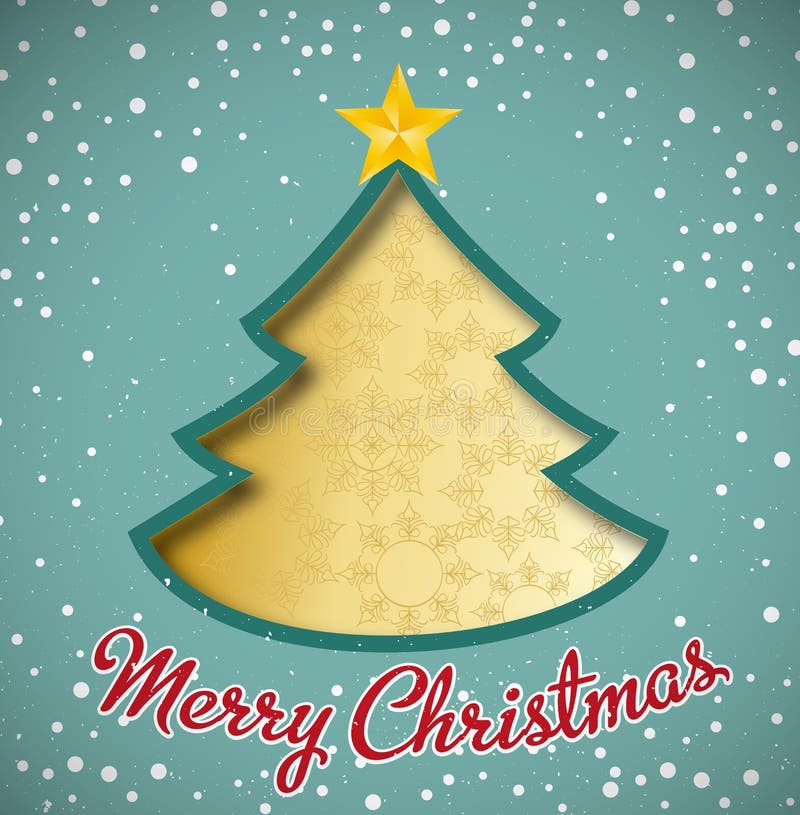 Kerstboom stock illustratie