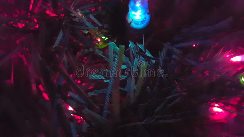 Kerstboom met het Fonkelen omhoog-dicht Lichten