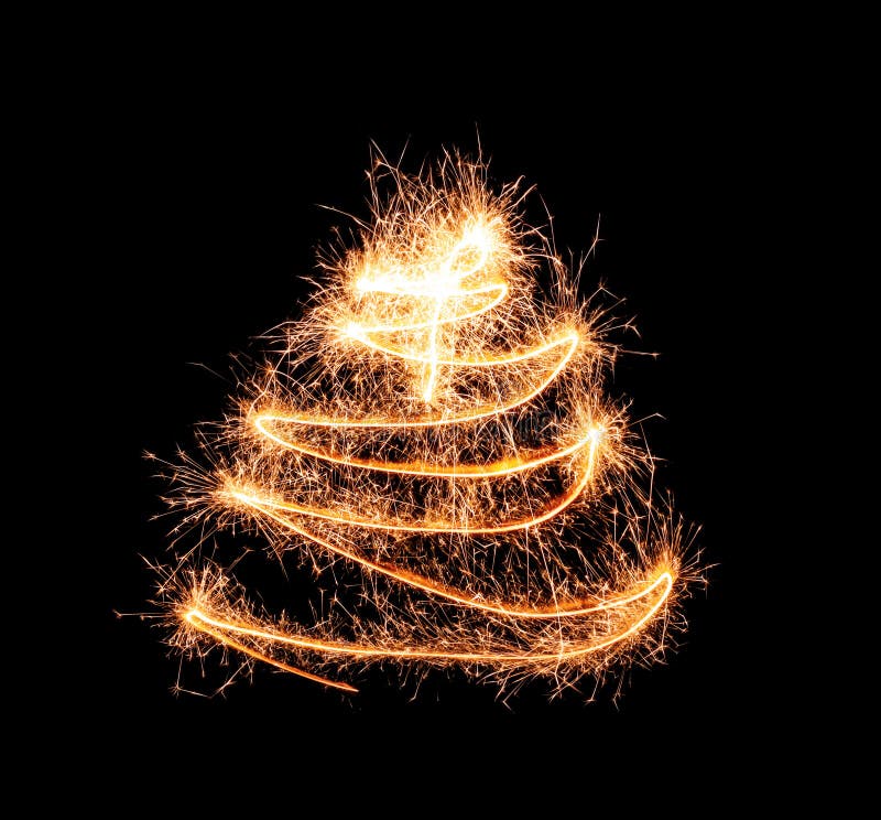 Kerstboom van sterretjes op donkere achtergrond wordt gemaakt die royalty-vrije stock afbeeldingen Kerstboom van sterretjes op donkere achtergrond wordt gemaakt die royalty-vrije stock afbeeldingen