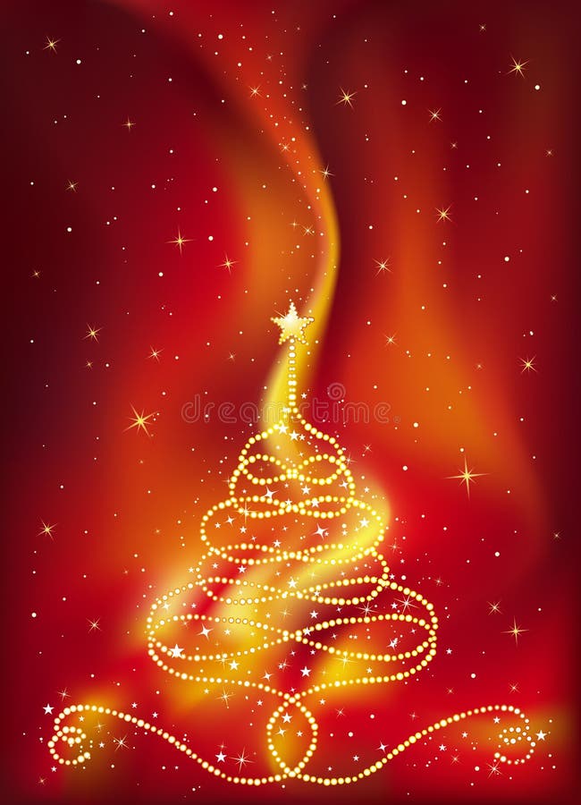 Kerstboom, vector stock illustratie Kerstboom, vector stock illustratie