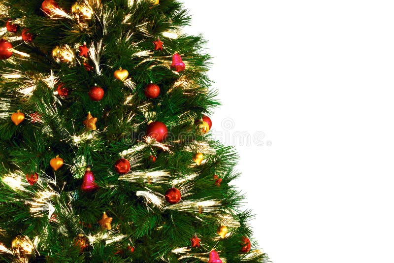 Kerstboomdecoraition op witte achtergrond royalty-vrije stock afbeeldingen Kerstboomdecoraition op witte achtergrond royalty-vrije stock afbeeldingen