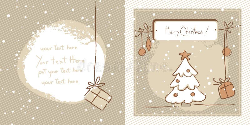 Kerstkaart stock illustratie Kerstkaart stock illustratie