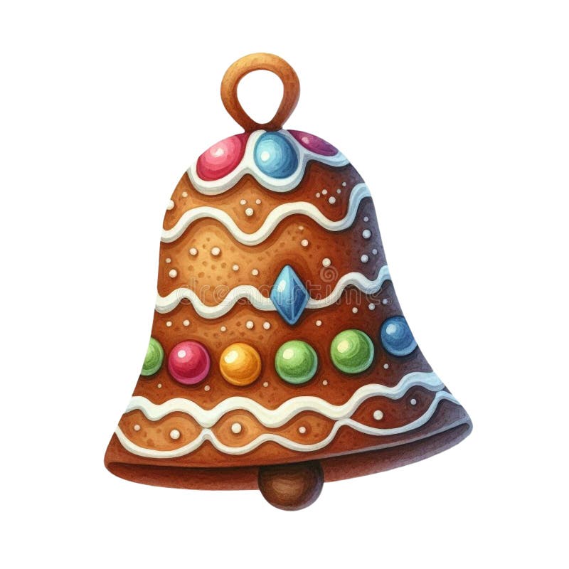 Kerstkoekje bell. kerstkoekje royalty-vrije illustratie