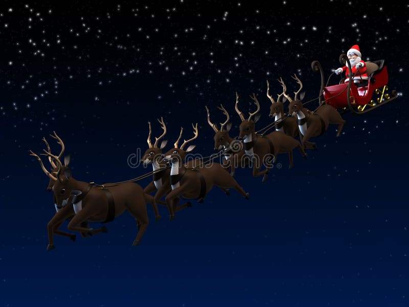 Kerstman en ar vector illustratie Kerstman en ar vector illustratie