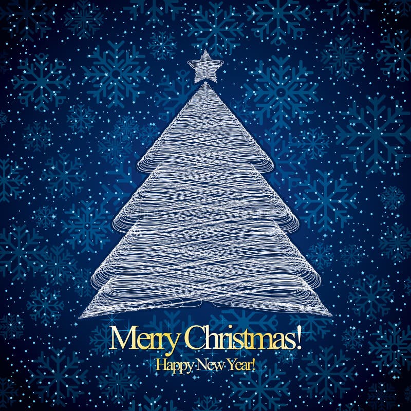 Kerstmis & Nieuwjaar royalty-vrije illustratie