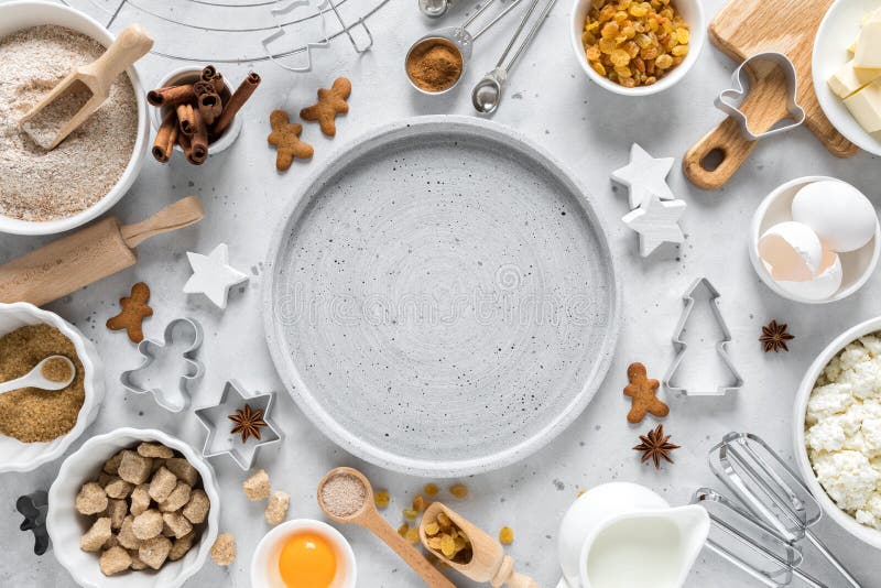 Kerstmis, X-mas, Noel of mas bakken culinaire bakachtergrond, bakrecept Ingrediënten voor het koken op keukenvakantie royalty-vrije stock foto Kerstmis, X-mas, Noel of mas bakken culinaire bakachtergrond, bakrecept Ingrediënten voor het koken op keukenvakantie royalty-vrije stock foto