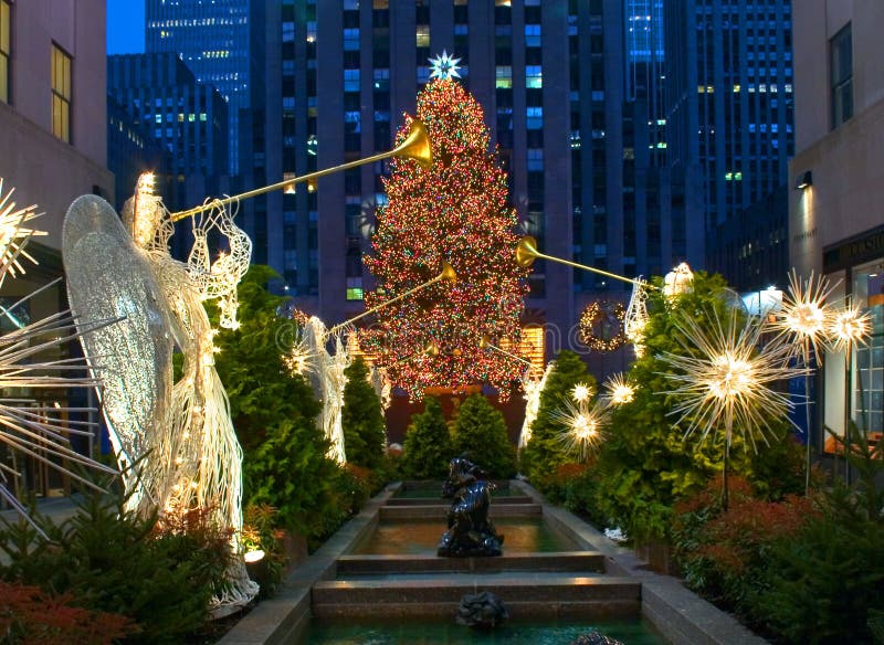 Kerstmis in New York royalty-vrije stock foto Kerstmis in New York royalty-vrije stock foto