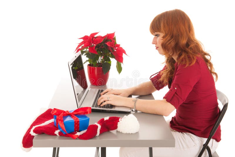Kerstmis op het kantoor stock fotografie Kerstmis op het kantoor stock fotografie