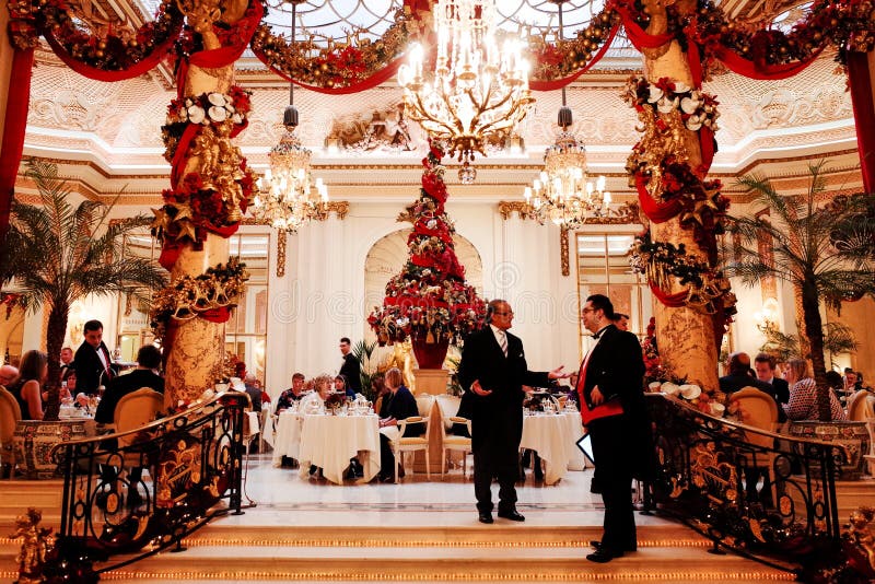 Kerstmisdecoratie van Ritz London royalty-vrije stock fotografie Kerstmisdecoratie van Ritz London royalty-vrije stock fotografie