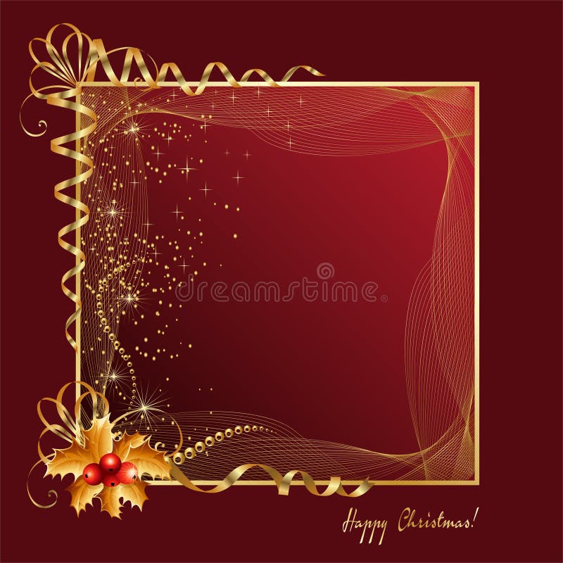 Kerstmiskader vector illustratie Kerstmiskader vector illustratie