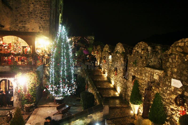 Kerstmiskasteel stock fotografie Kerstmiskasteel stock fotografie
