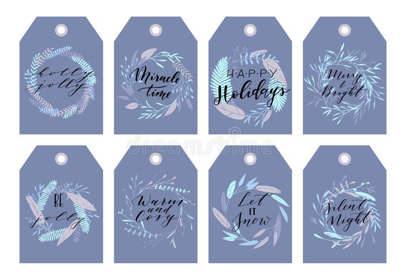 Kerstmismarkeringen en kronen royalty-vrije illustratie Kerstmismarkeringen en kronen royalty-vrije illustratie
