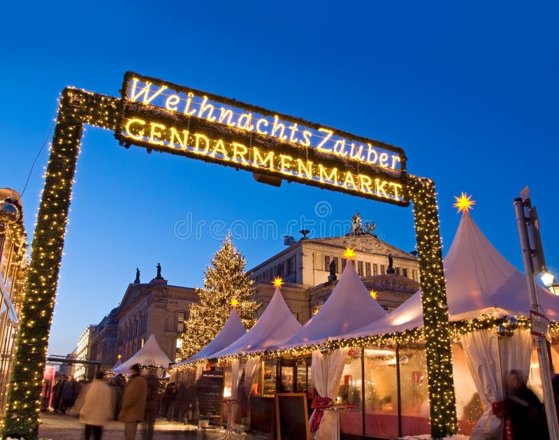 Kerstmismarkt van Berlijn gendarmenmarkt