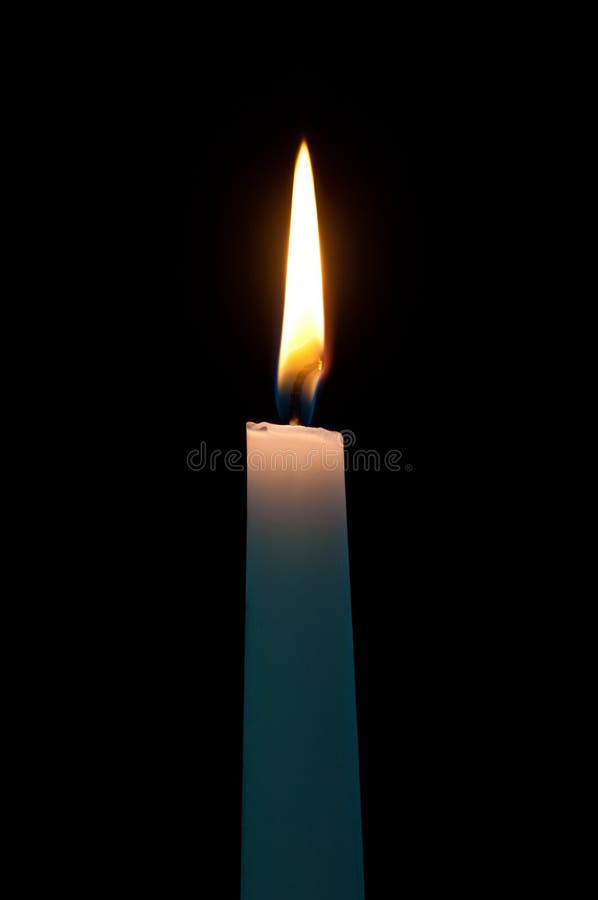 Kerze mit Flamme lizenzfreie stockbilder Kerze mit Flamme lizenzfreie stockbilder