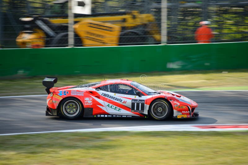 Kessel Racing Ferrari 488 Gt3 At Monza Editorial Photo