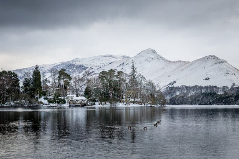 Keswick stock image. Image of mountains, fells, island 277802293