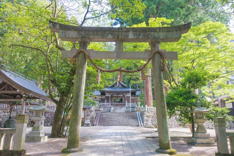 Keta Wakamiya-Schrein. eine berühmte historische Stätte im hida Gifu Japan