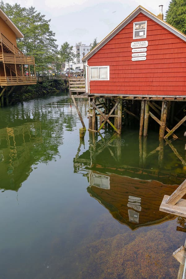 Ketchikan, Alaska, the salmon capital of the world stock photography Ketchikan, Alaska, the salmon capital of the world stock photography