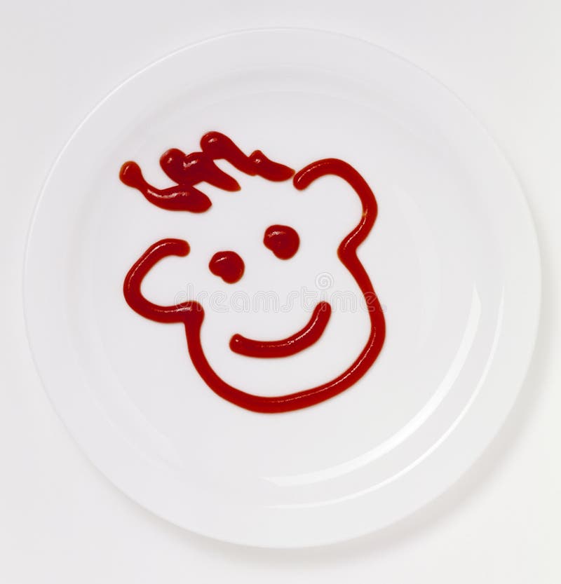 Ketchup face stock image. Image of positive, food, ketchup 33163905