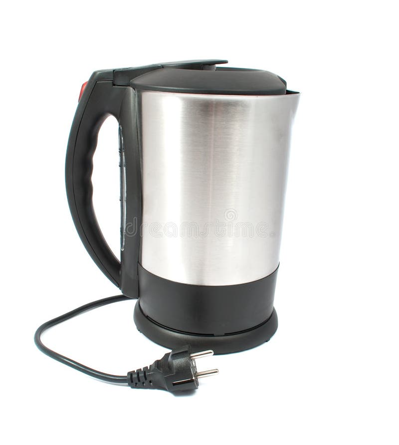 Glass Electric Kettle with Boiling Water Stock Photo Image of modern
