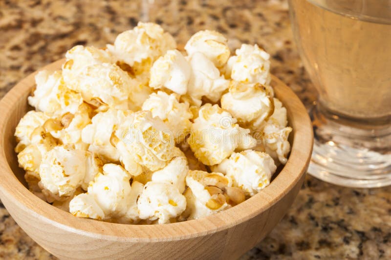 Kettle Corn stock photo. Image of wooden, bowl, beverage 25349138