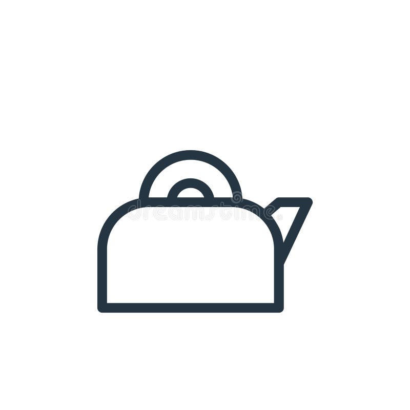 Kettle Vector Icon. Kettle Editable Stroke. Kettle Linear Symbol for