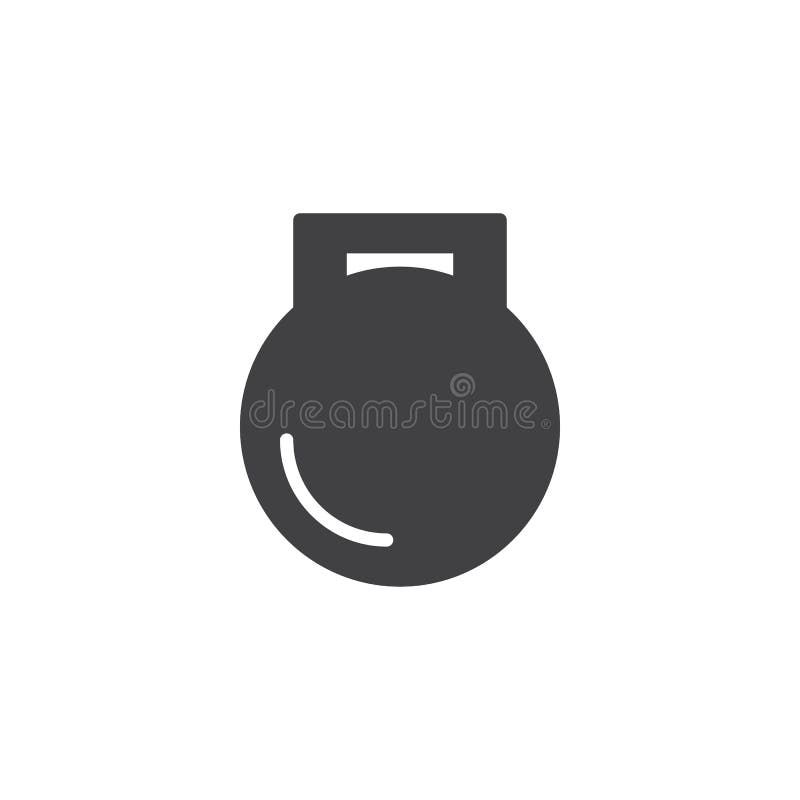 Kettlebell vector icon royalty free illustration