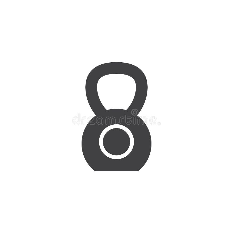Kettlebell vector icon stock illustration