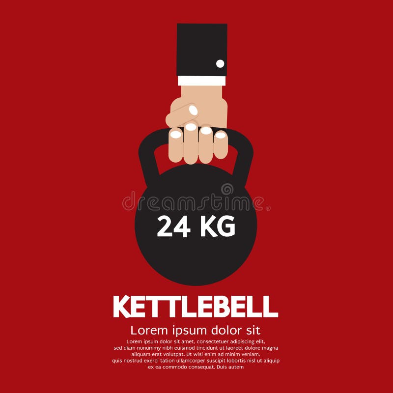 Kettlebellgeschiktheid het Uitoefenen stock illustratie