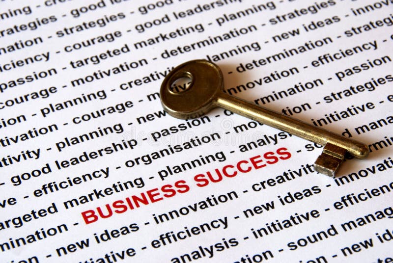 The key of business success royalty free stock image