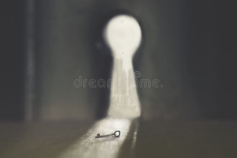Key that can open the door, conceptual photo about problem solving royalty free stock photography Key that can open the door, conceptual photo about problem solving royalty free stock photography