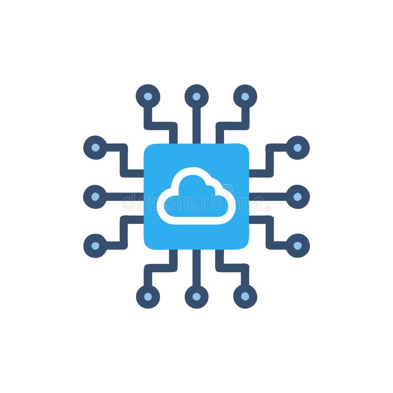 Key Features of Edge Computing Systems stock illustration