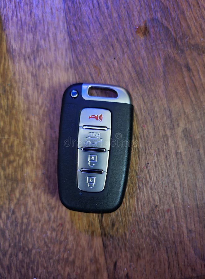 Key Fob Auto Start Lock Panic Unlock Trunk Stock Image Image of