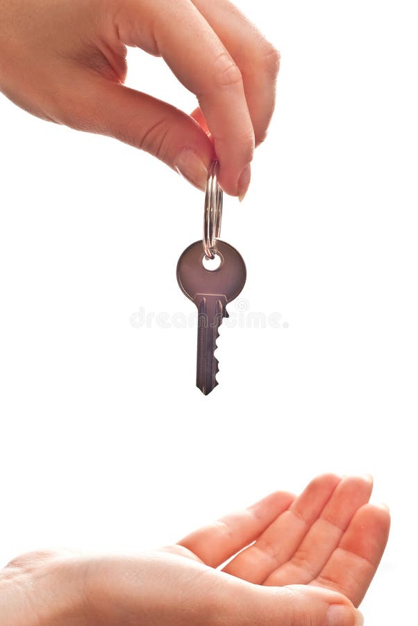 Key in hand royalty free stock photography