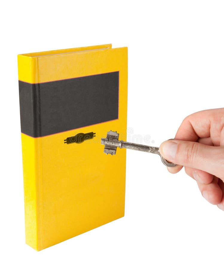 Key in hand with book