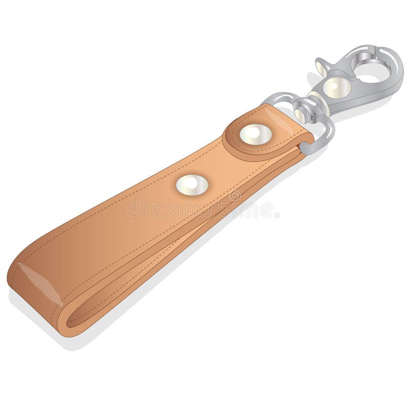 Key Holder Vector Illustration Stock Vector Illustration of leather