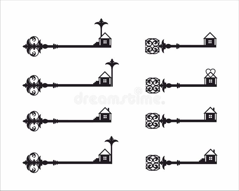 Key and home logo stock vector. Illustration of hardware 62968172