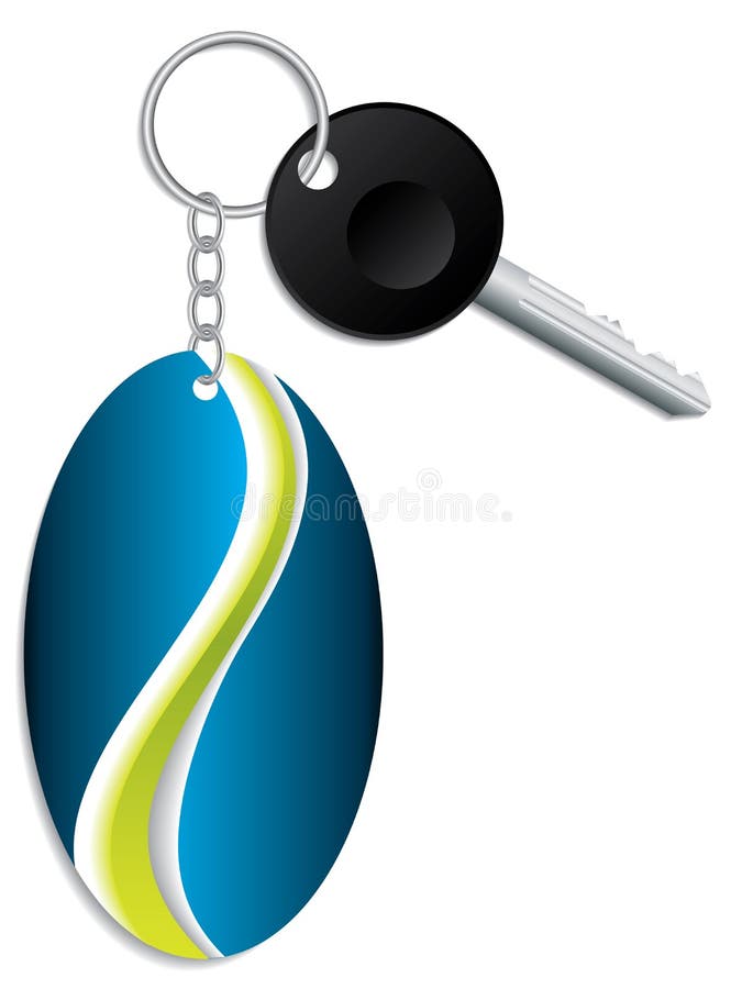 Key and keyholder stock vector. Illustration of silver 32943338
