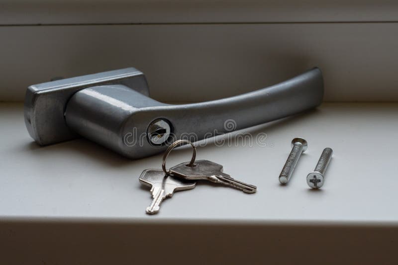Key Locking Window with Key for Kids Safety. Window Restrictors in the