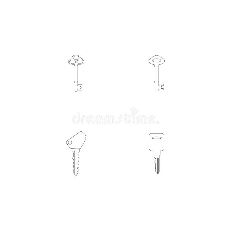 Key logo stock vector. Illustration of escape, unlock - 193891621