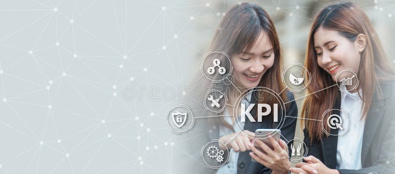 Key Performance Indicator KPI using Business Background with i royalty free stock images