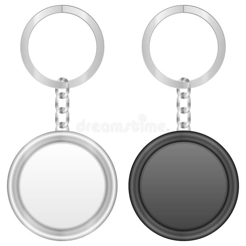 Key ring stock vector. Illustration of silver, isolated 55334177