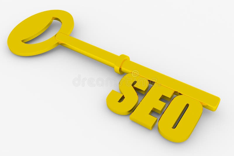 Key with SEO word