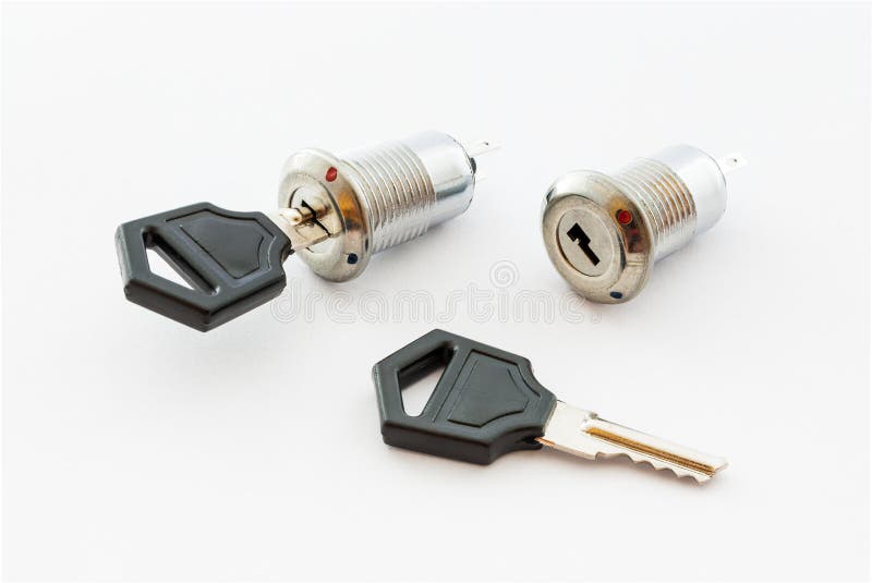 Key Switches for Electronic Stock Photo Image of component, clean