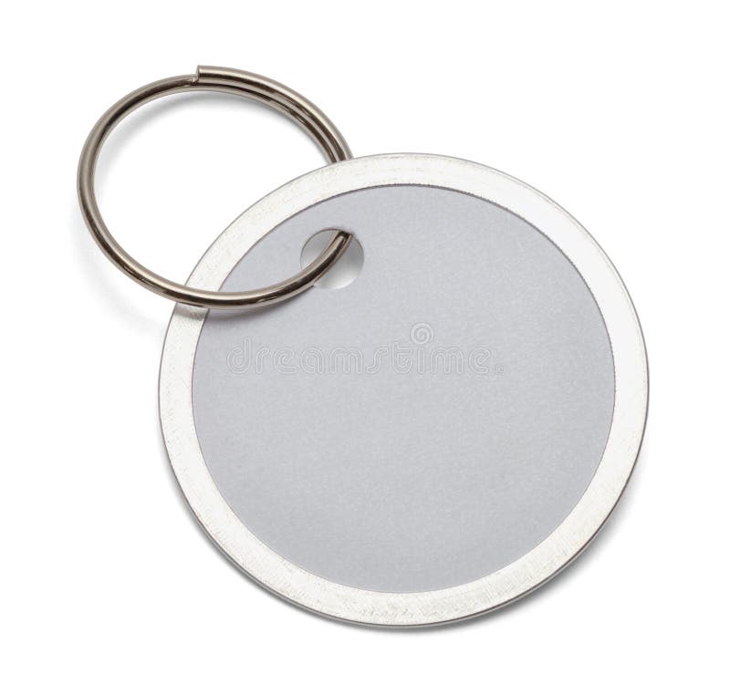 Round key. Plastic badge Round Keychain.